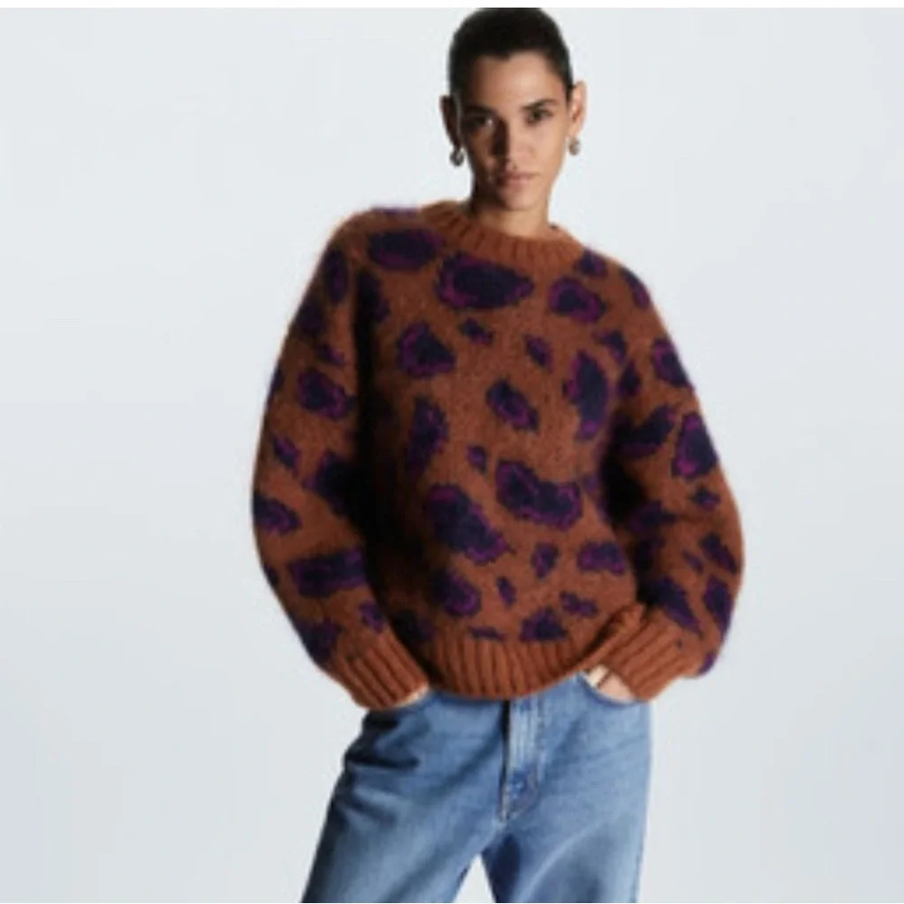Cos Jacquard Mohair Sweater - Picture 1 of 4